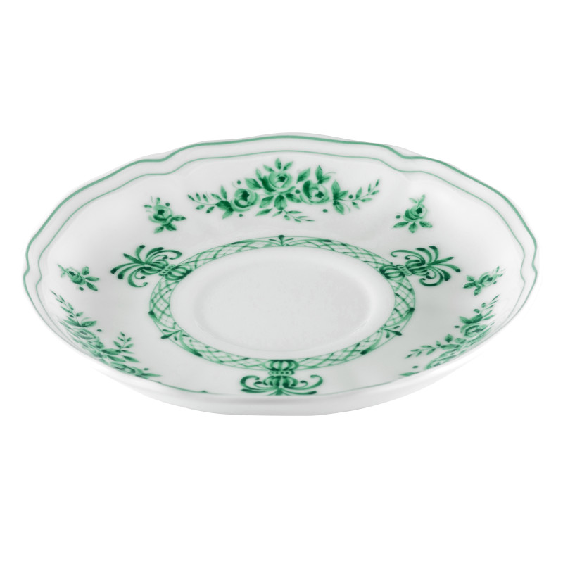 Anthiros Wit en Groen Theekop Schotel Ø 15 cm
