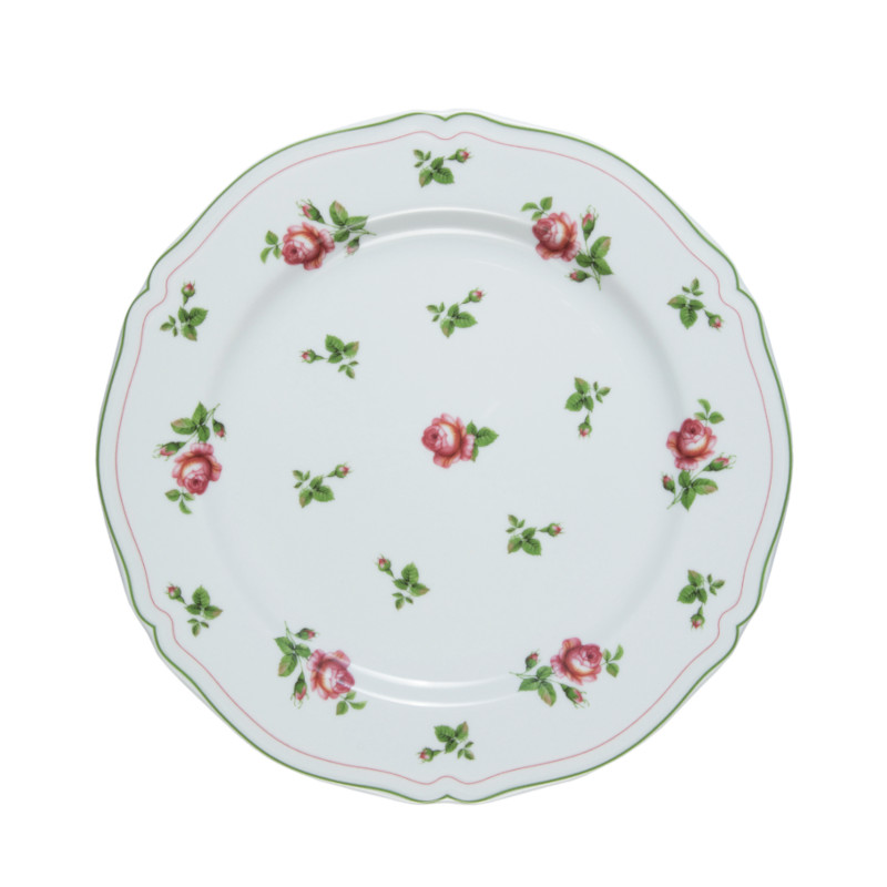 Anthiros Witte Dinerbord met Groene Rand Ø 26,5 cm