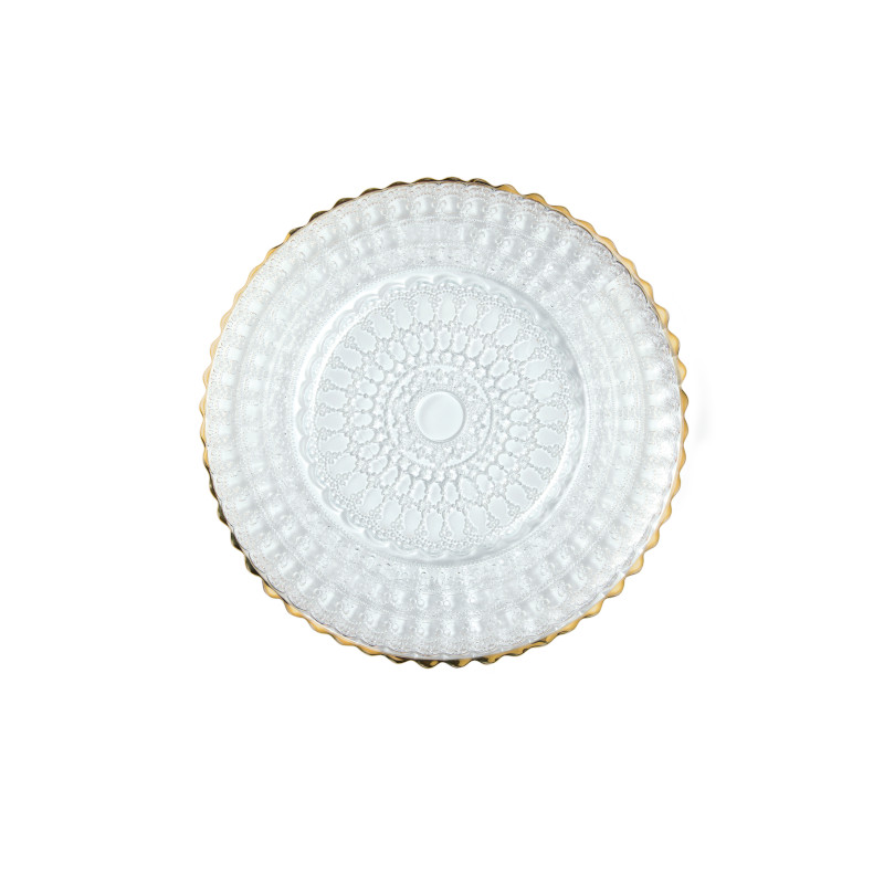 Helios Barocco Design Broodbord Met Gouden Rand Ø 16 cm