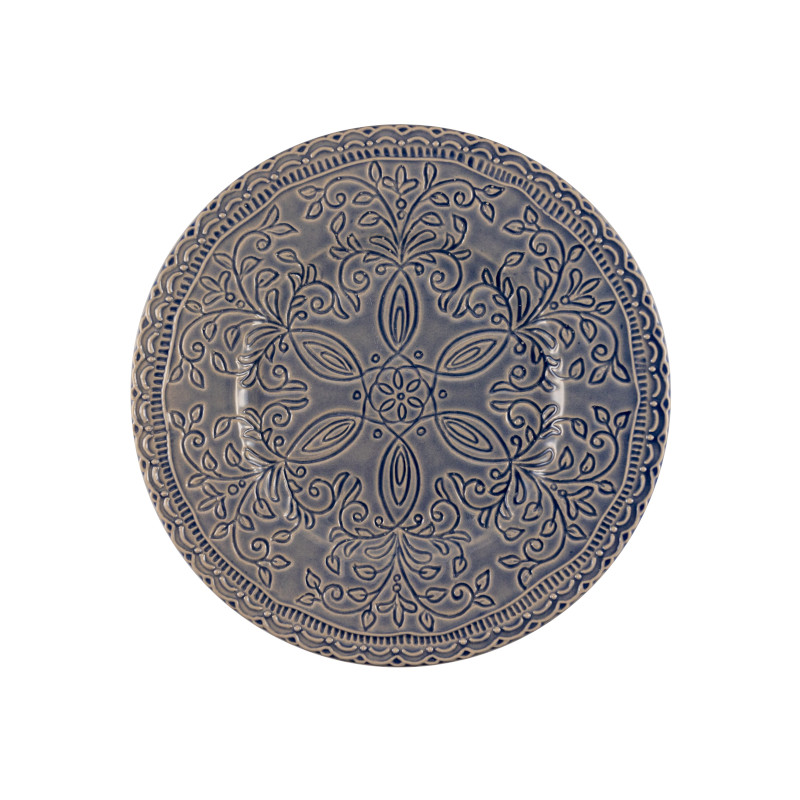 Skalistos Dessertbord Denim Geëmbosseerd Ø 22,5 cm h 2,5 cm