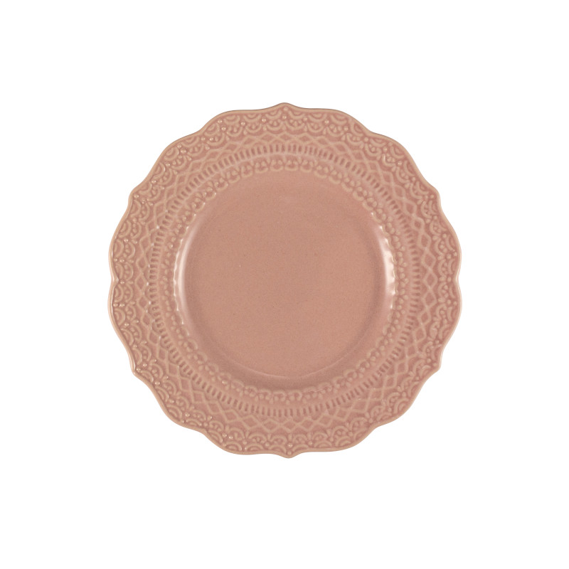 Skalistos Broodbord Roze Geëmbosseerd Ø 15 cm h 2 cm