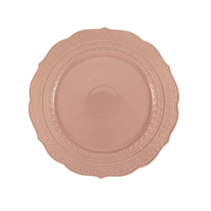 Skalistos Dinerbord Roze Reliëf Ø 28 cm h 2 cm