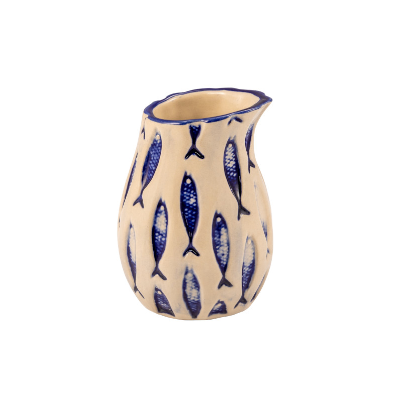 Thalassios Witte Kan met Blauw Reliëfdecor cl 20