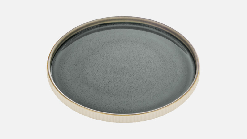 Assiette plate ronde gravée 21 cm