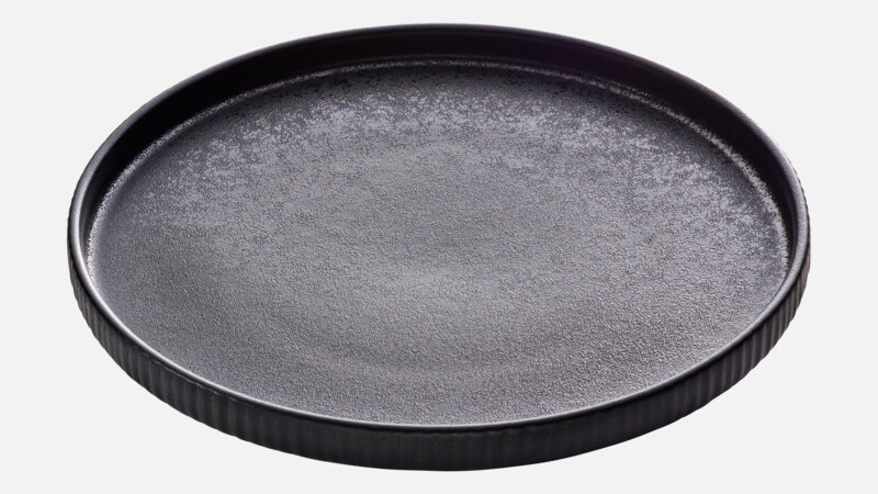 Assiette plate ronde embossée 27 cm