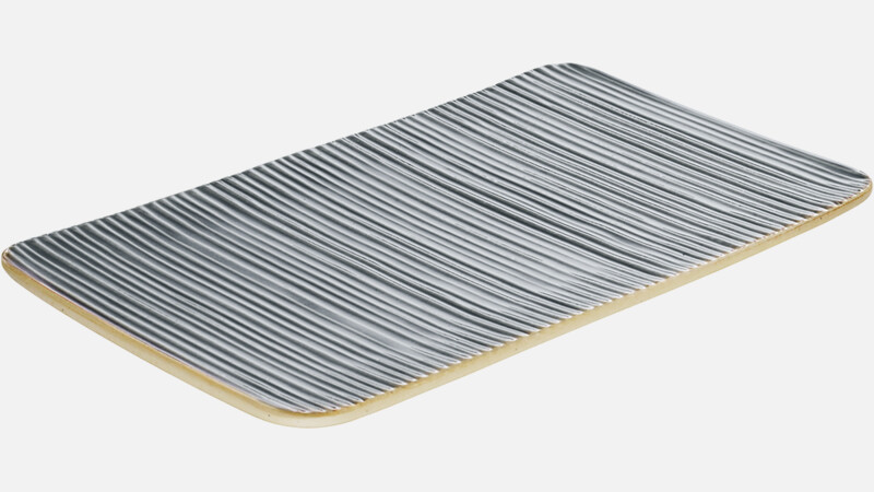 Platter rectan. embossed