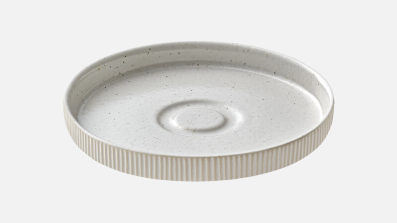 Saucer round embossed 15 cm