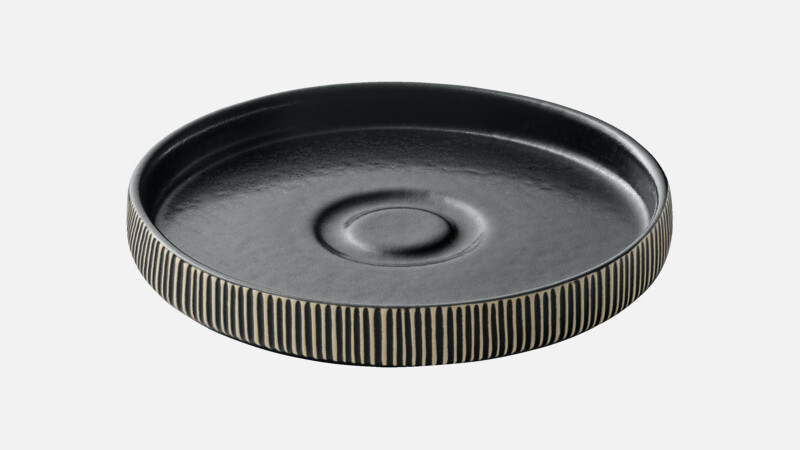 Soucoupe ronde en relief 15 cm