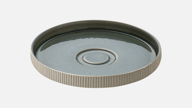Saucer round embossed 15 cm