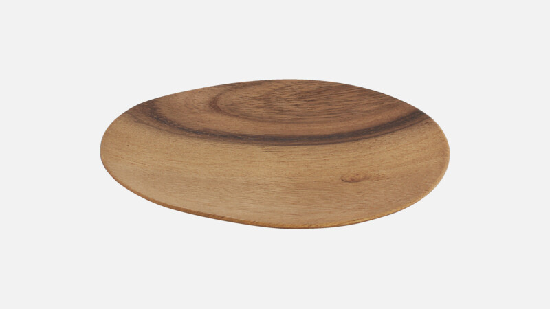 Assiette plate asymétrique