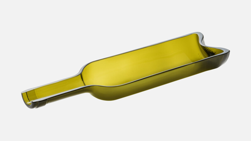 Bouteille de vin à moitié 24 cm