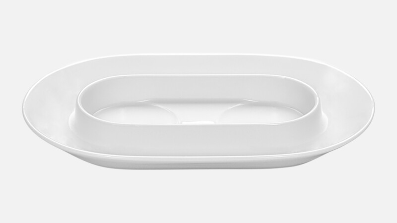 Saucer oval