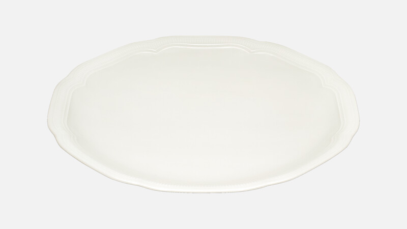 Assiette plate ronde coupe avec relief 23 cm