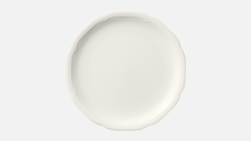 Assiette plate ronde coupe avec relief 31,2 cm