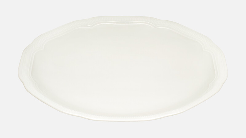 Plate flat round coupe embossed 31.2 cm