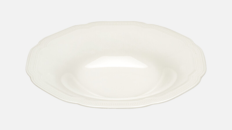 Assiette creuse ronde coupe avec relief 24,1 cm
