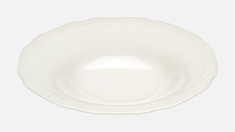 Plate deep round coupe embossed 27.5 cm