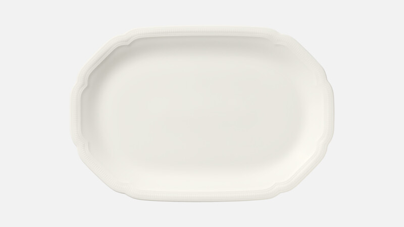Platter oval coupe embossed