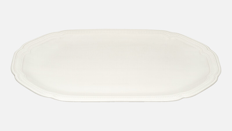 Platter oval coupe embossed