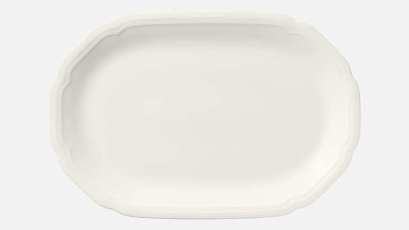 Platter oval coupe embossed