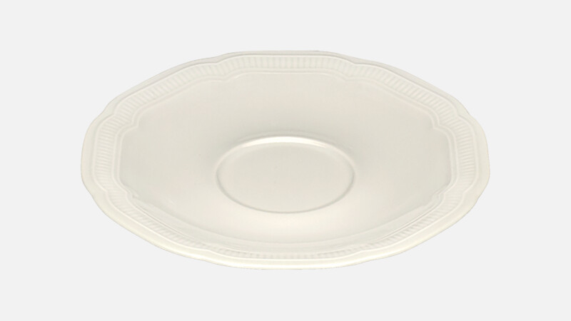 Saucer round embossed 13.1 cm
