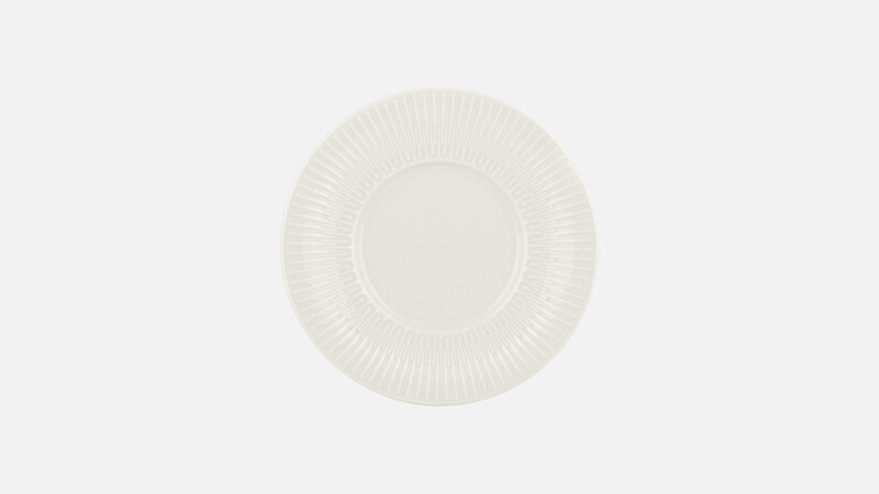 Assiette plate ronde avec bord relief 16 cm