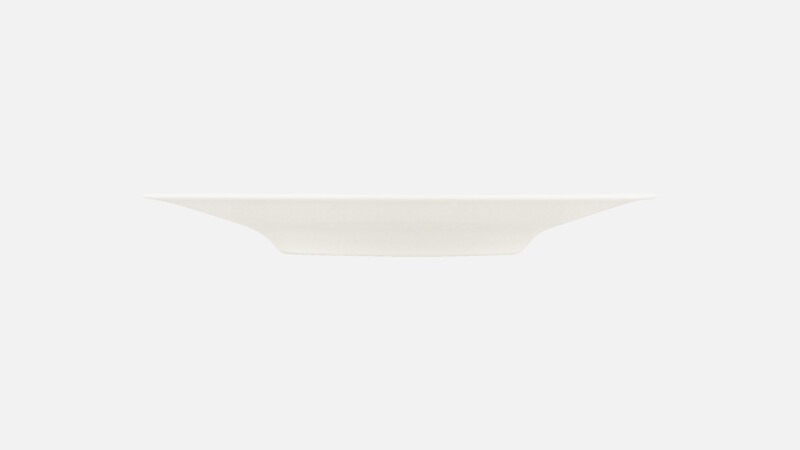 Plate flat round with rim embossed 16 cm