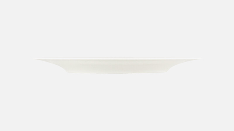 Plate flat round with rim embossed 21.5 cm