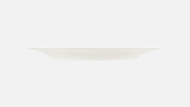 Plate flat round with rim embossed 23.3 cm