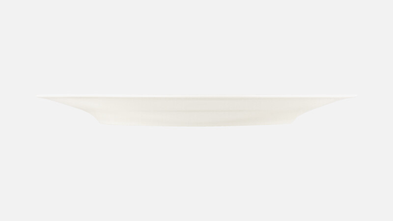 Plate flat round with rim embossed 26 cm