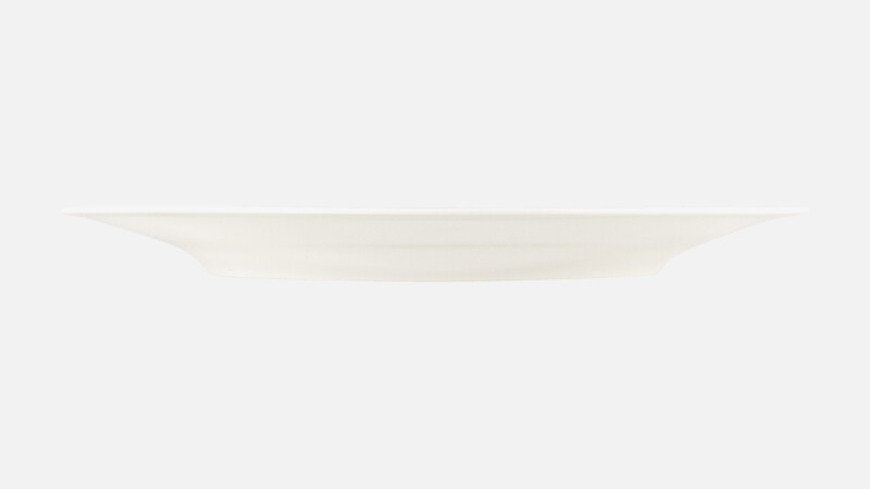 Plate flat round with rim embossed 28.1 cm