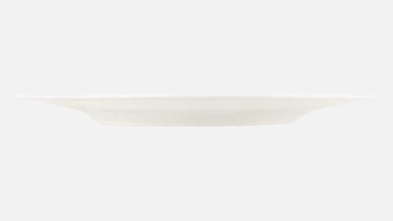 Plate flat round with rim embossed 31.4 cm