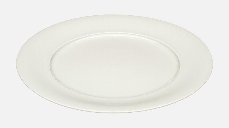 Plate flat round with rim 28.1 cm