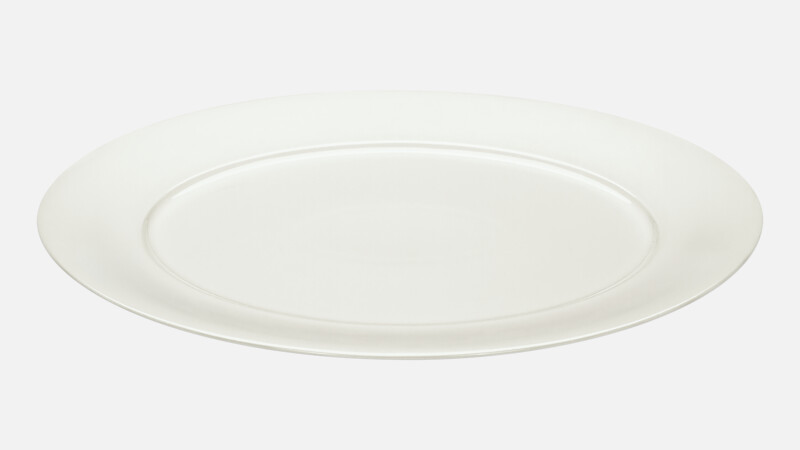 Plat ovale avec bordure