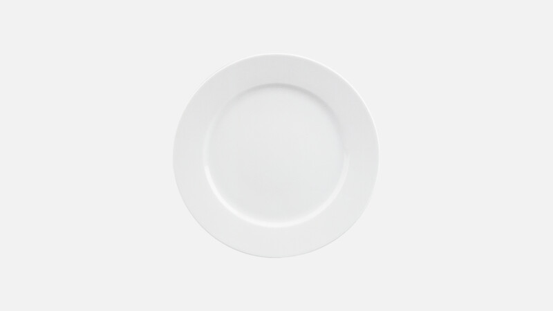 Plate flat round with rim 16.1 cm