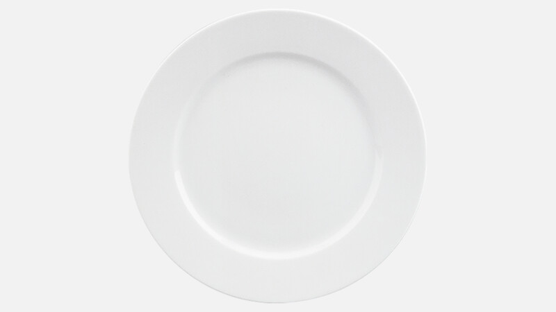 Plate flat round with rim 31.4 cm