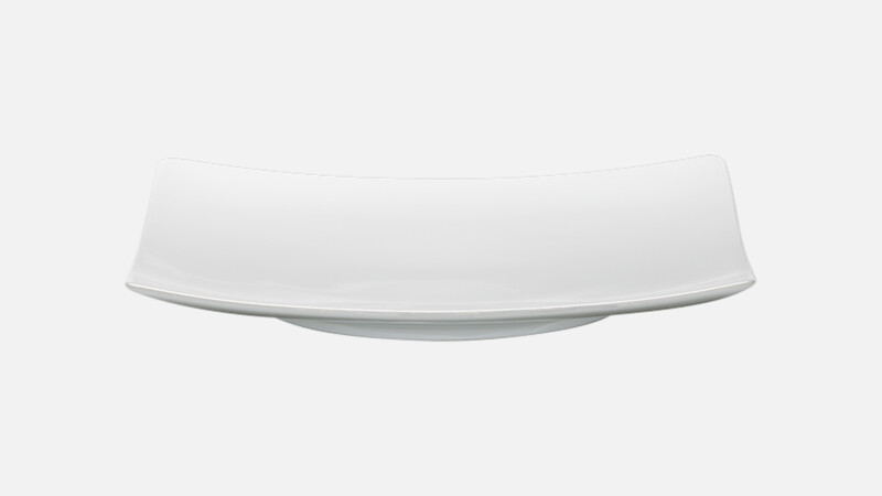 Assiette plate carrée coupe