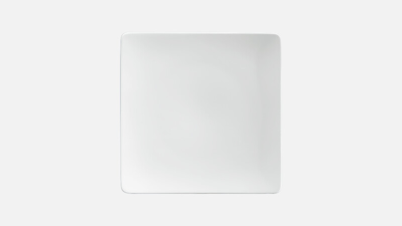 Plate flat square coupe