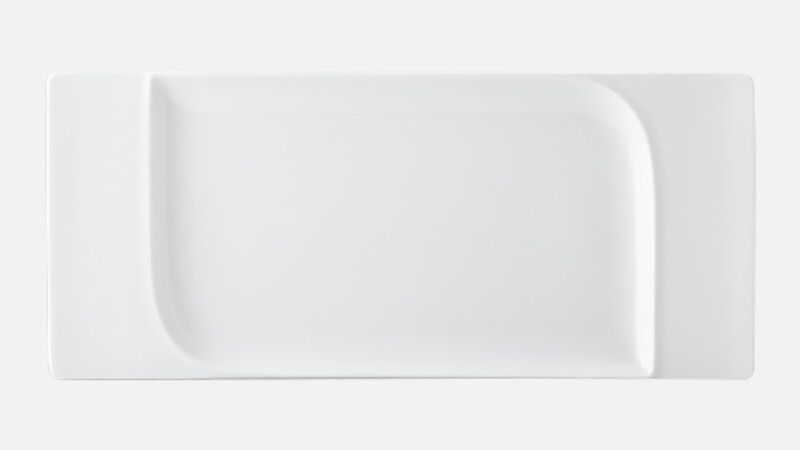 Plateau rectangulaire avec bord