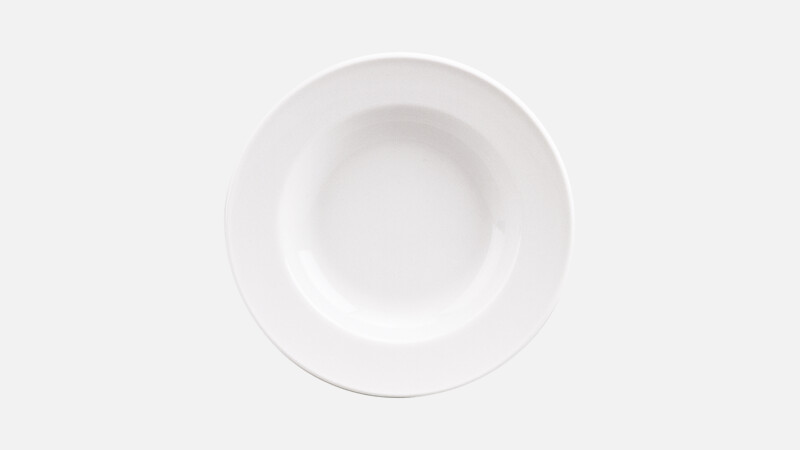 Plate deep round with rim 23.5 cm