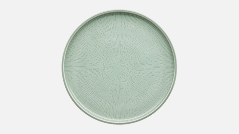 Plate flat coupe structure 27.9 cm