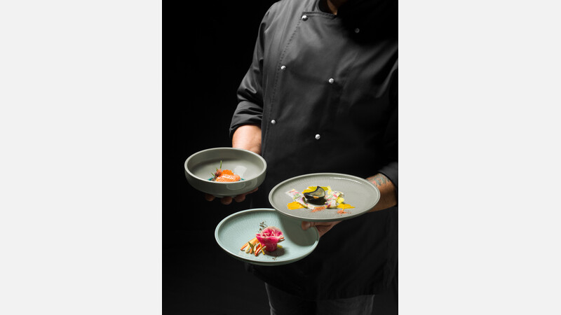 Plate deep round coupe structure 21.0 cm