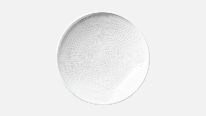 Assiette creuse ronde coupe structure 26,1 cm