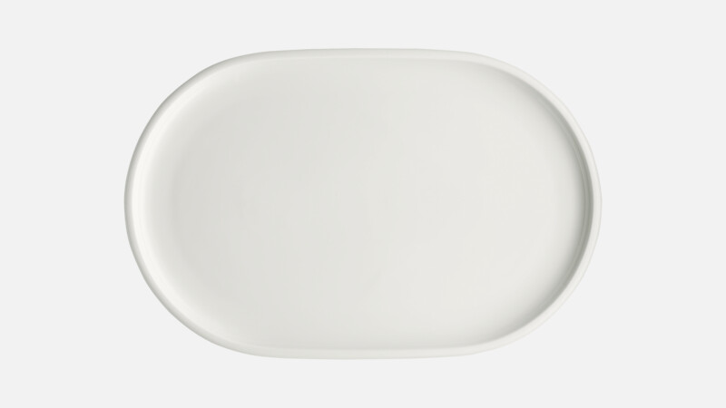 Plat ovale coupe