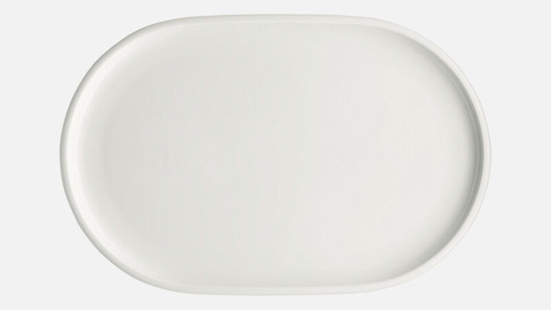 Plat ovale coupe