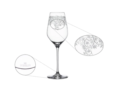 Arabesque White Wine Glass