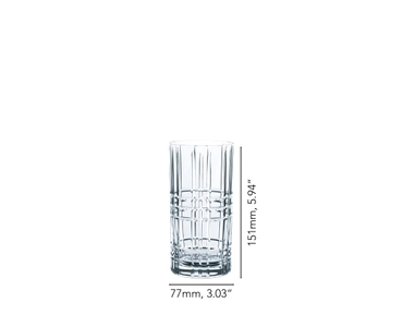 Highland Long Drink Glass Square