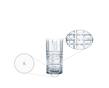 Highland Long Drink Glass Square