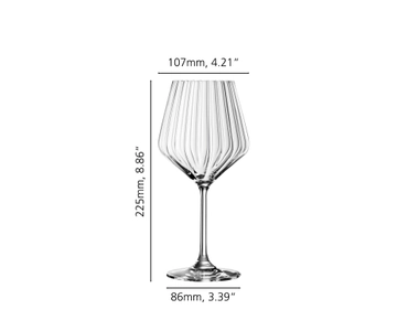 Lifestyle Burgundy Glass