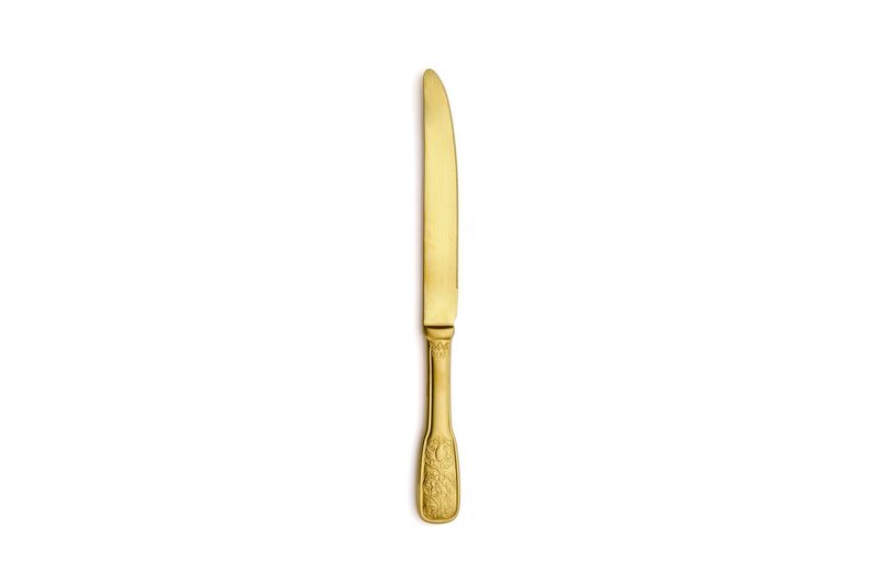 Versailles Satin Gold Dessert Knife